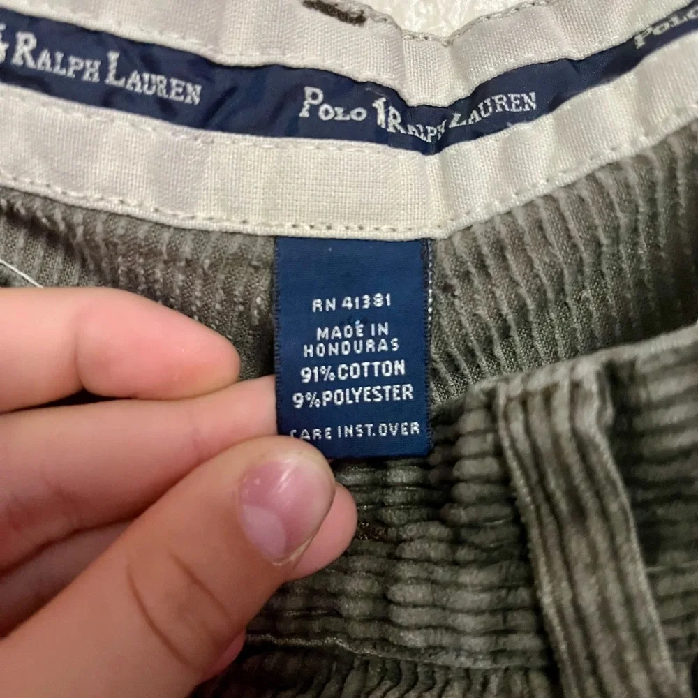 Ralph Lauren Olive Corduroy Trousers